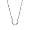 L.A.H. Vendome Aoyama Sterling Silver Horseshoe Necklace for Men, HS6N011850DZ