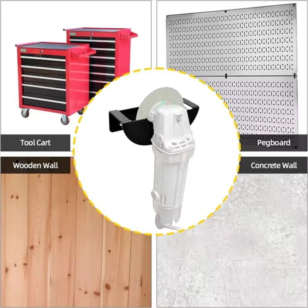 Heavy Duty Angle Grinder Holder Adjustable Wall Mount Bracket Metal Sander Hanger  Workshop Storage