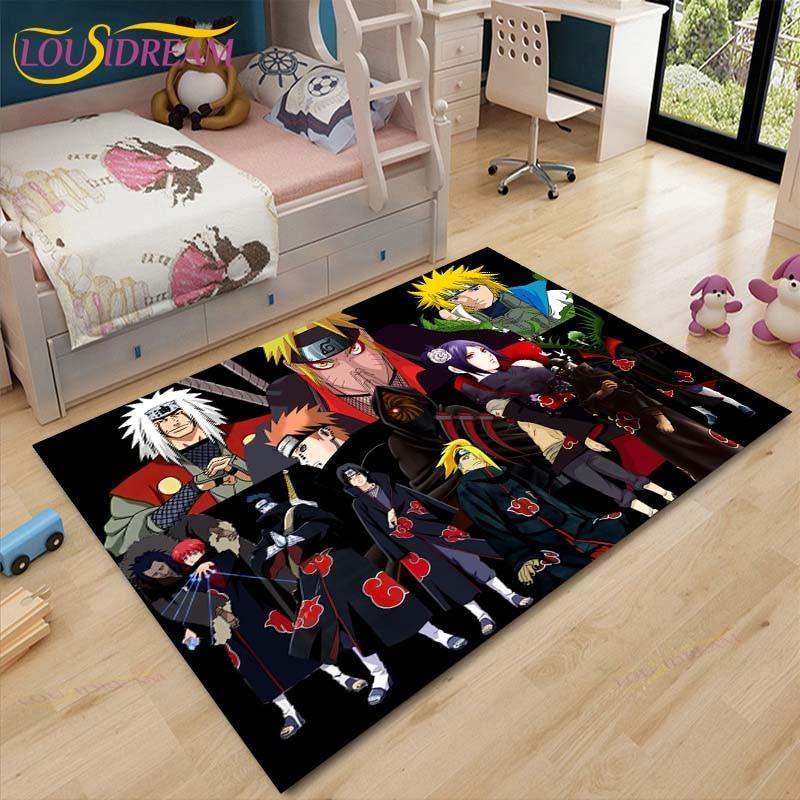 New Cartoon Naruto Carpets Kids Crawling Carpets Living Room Tea Table Mats Bedroom Rug Washable Floor Mats Household Area Mat