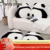 Нордическая шерстяная подушка-обнимашка с пандой - Милая поясничная подушка для прикроватной тумбочки, дивана или гостиной
