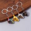Creative Turbocharger Metal Keychain Pendant for Modified Auto Parts