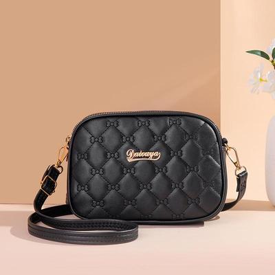 Маленькая квадратная сумка Daiouya Argyle: Многослойный карманный кошелек и сумка через плечо для женщин (2022)