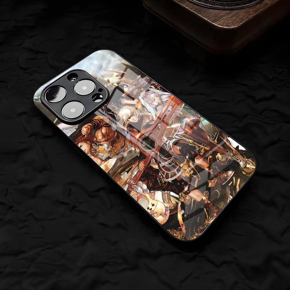 Чехол для телефона X-Xenoblade C-Chronicles Для IPhone 17 Air 16 E Pro Max 15 14 13 Mini 12 Pro 11 Max Plus Черное Стеклянное Покрытие