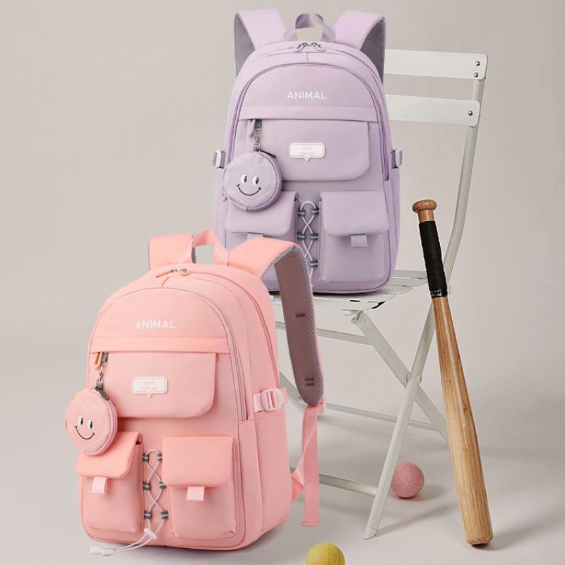 JLD новые высококачественные нейлоновые износостойкие школьные сумки для школьников младших классов, модные однотонные сумки, большой вместительный рюкзак для девочек-подростков