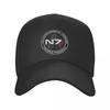 Fashion Unisex Alliance Mass Effect N7 Baseball Cap Adult Video Game Adjustable Dad Hat Unisex Women Hip Hop Snapback Caps