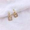 New Rhinestone Fashion Without Piercing Earrings Simple Clip Earrings Women