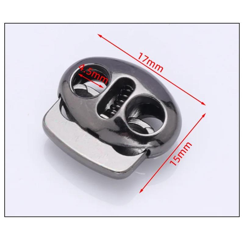 10 шт. Металлические фиксаторы шнура, диаметр отверстия 4,5 мм, полезный металлический стопор для шнура, аксессуары для одежды для DIY