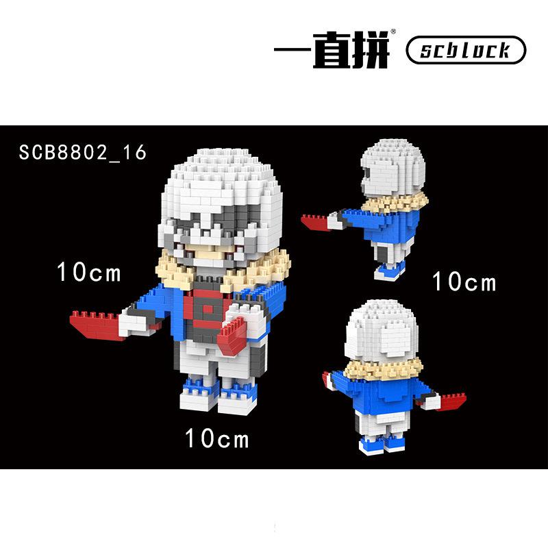 Микро строительные блоки Undertale Ториэль Санс Алмазная собранная игровая модель Монстр Мини Кирпич Фигурка Зомби Детские игрушки в подарок