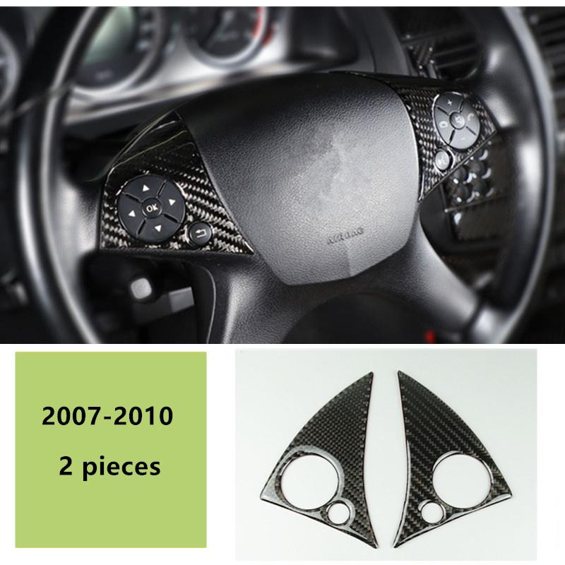 Центральная консоль кондиционера, компакт-диск, накладка на панель, 2 шт. для Mercedes Benz C class W204 C200 C260 C300 C180 2007-10 Carbon