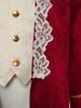 Boys Medieval Renaissance Victorian Jacket Turn Down Collar Long Sleeves Fake Two in One Lace Embroidery Tailcoat