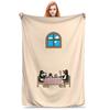 Pin-gu Plush Blanket Girls Boys  Flannel Throw Blanket For Couch Bed Super Soft Design Quality Bedspread Birthday Gift