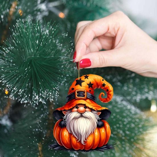 Календарь Адвента на Хэллоуин 2025 Ужасающий кулон-гном Коробка для отсчета 24 дней Милые мини-персонажи