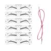 Makeup Eyebrow Mold Set PEVA Soft Eyebrow Shaper with Elastic Band Reusable Makeup Tool for Begi