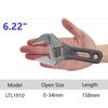 Adjustable Wrench Large Opening Short Handle Mini Monkey Spanner Laser Scale Rubber Wrapped Key Plumbing Pipeline Bathroom Tools