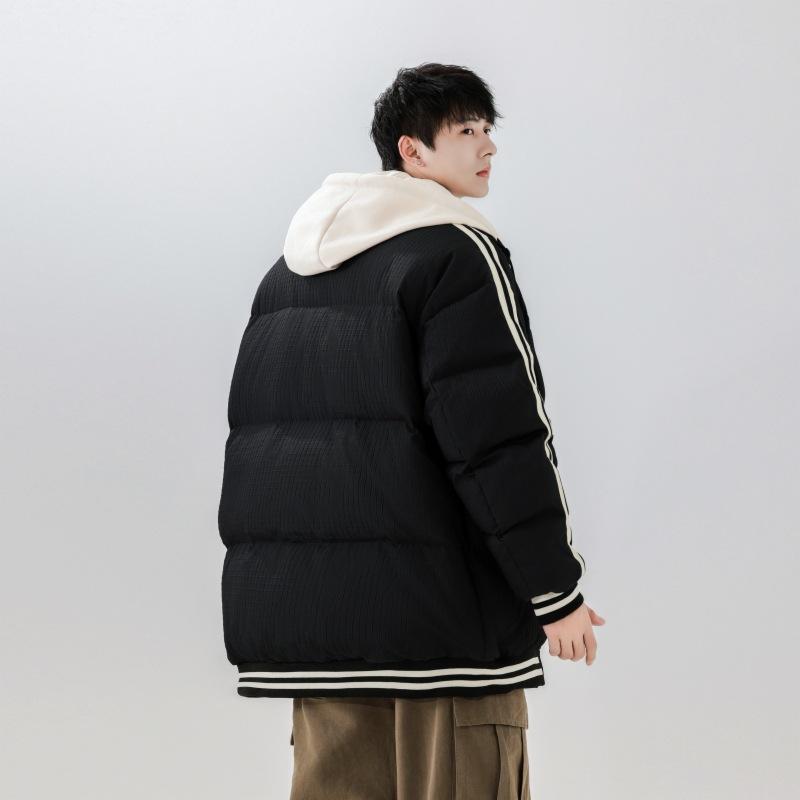 Модный, универсальный, простой, новый стиль, повседневный и удобный, короткий спортивный пуховик для мужчин