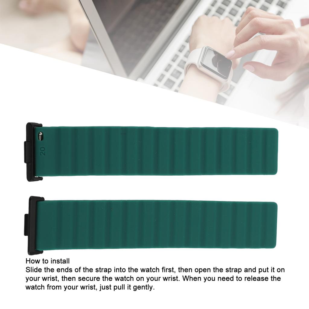 Watch Band Replacement Replacement Watch Band Silicone Powerful Magnetic Band Adjustable Watch Strap for Watch Fit 3