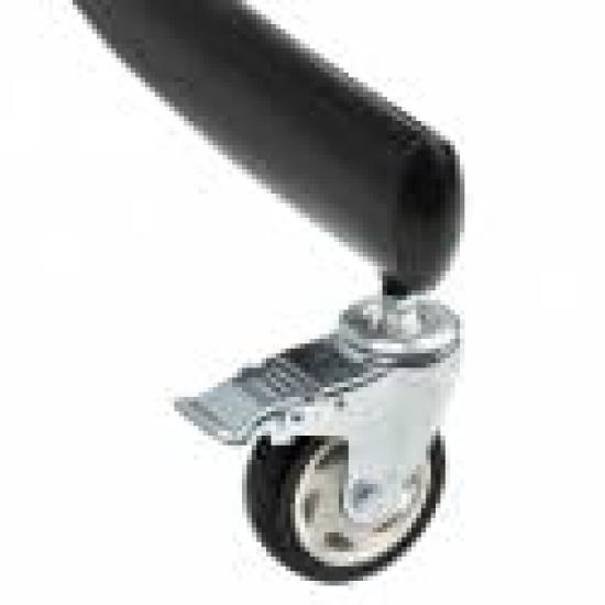 TV Stand Mobile 2 Screens Inch Display VESA Compatible Load Capacity 50 Kg Each With Shelves for AV Equipment Height Adjustable With Casters TV Stand