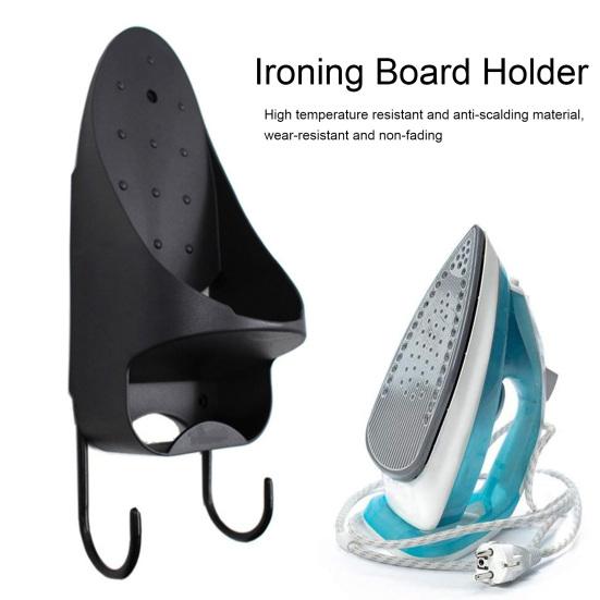 Вешалка для гладильной доски, настенное крепление, держатель для электрического утюга, термостойкая гладильная доска для хранения, органайзер для прачечной для дома, спальни, отеля