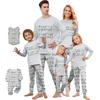 Принт Милый Семейный Комплект Пижамы, Домашняя Одежда, Семейный Комплект Топ с Длинным Рукавом и Брюки