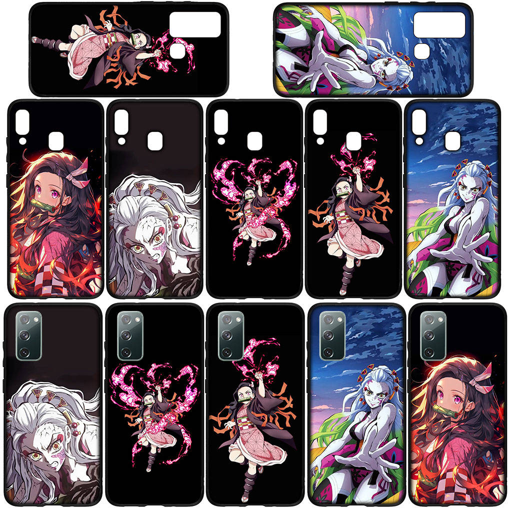 Для Samsung Galaxy S24 S23 iPhone 16 15 14 Xiaomi Redmi Note 13 12 11 10 8 Plus 9 Pro Max X XR Чехол для телефона Demon Slayer Nezuko Daki Gyutaro OPPO Huawei