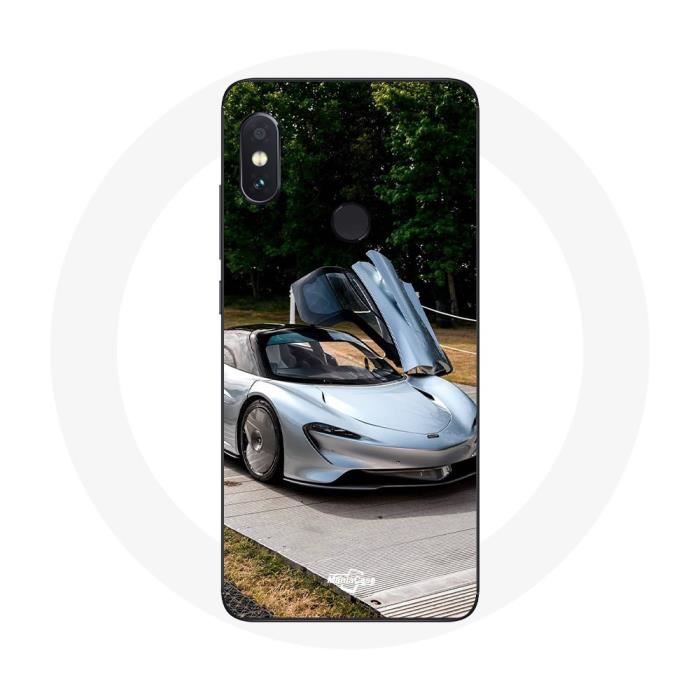 Coque - MANIACASE - Xiaomi Redmi Note 5 AI Dual Camera - Gris - Formule 1 McLaren - Rigide