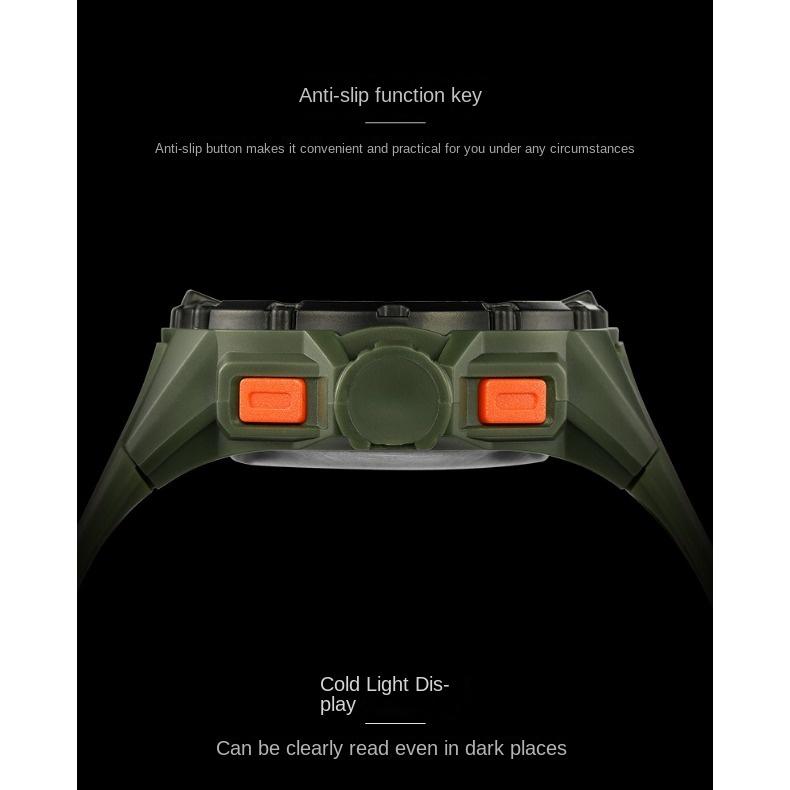 SMAEL Outdoor Многофункциональные спортивные электронные часы Светящиеся в темноте водонепроницаемые часы с большим циферблатом