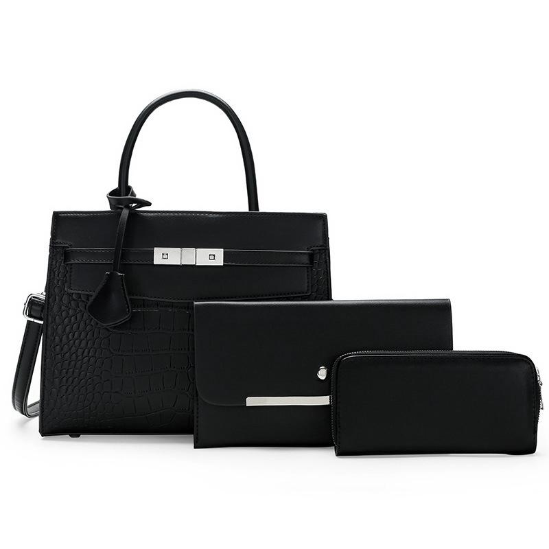 Многокомпонентный набор женская сумка новая большая вместительная сумка однотонная простая на плечо сумка-мессенджер сумка для матери и ребенка