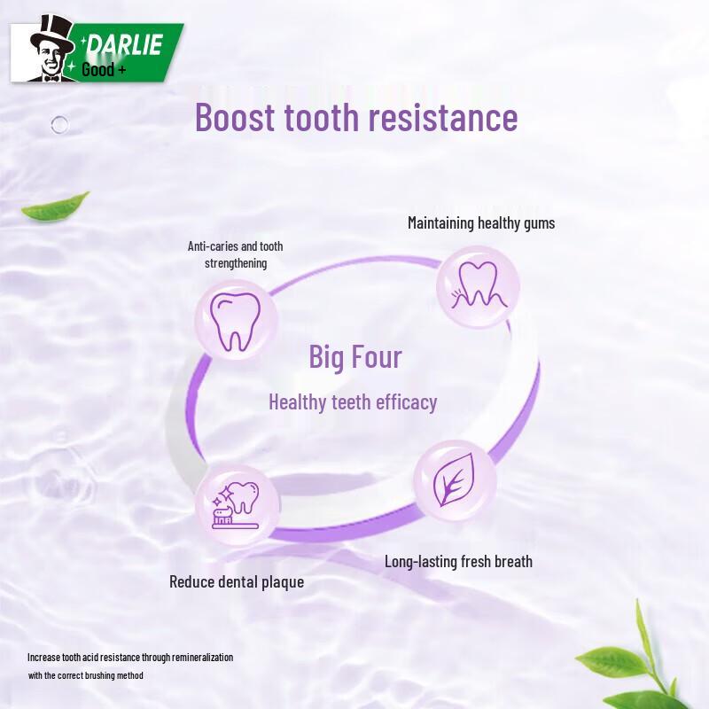 Darlie Tea Tree Fresh Toothpaste, Longjing Thyme, 4x140g Pack