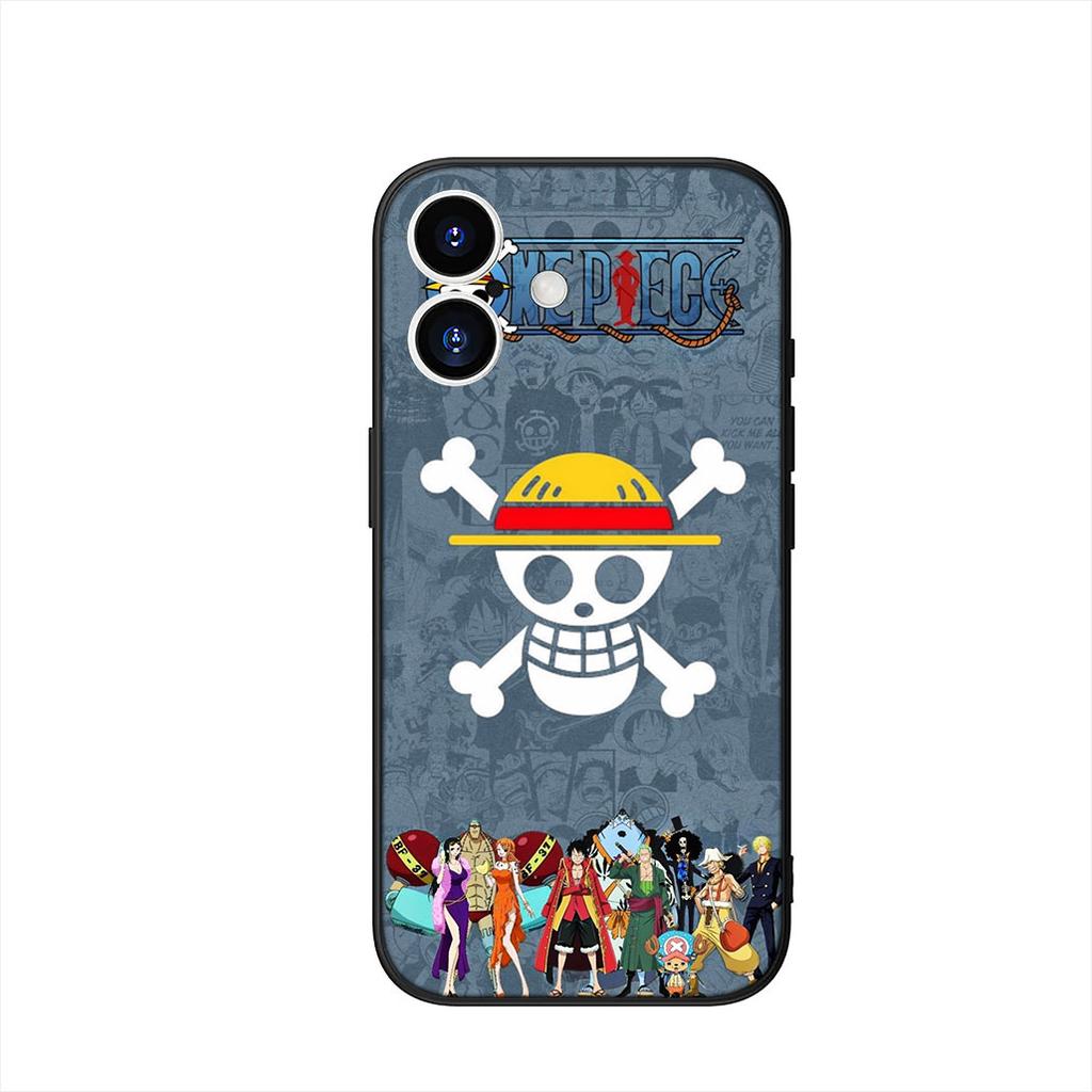 One Ace Pieces Luffy Zoro Phone Cover Case for Apple iPhone 16 15 14 Plus 13 12 Mini 17 Pro Max + 16E Air 16+ ProMax Casing