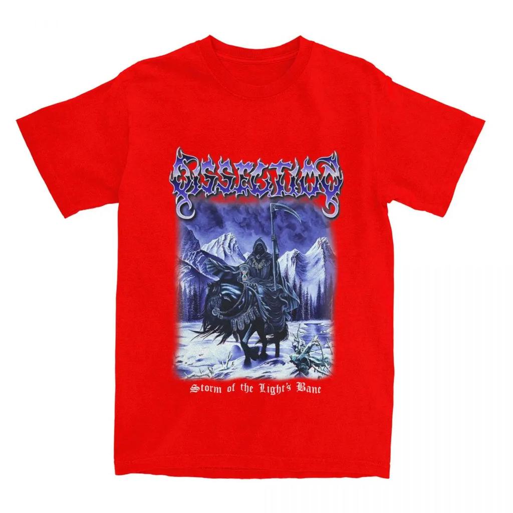 Dissection Блэк-метал Мужская Женская Футболка Шторм Света Принт Топ Футболки Чистый Хлопок Большой Размер 6XL Короткий Рукав