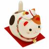 Osaka Choseido Lucky Swaying Parent Kitten Sitting Good Luck Comes with Original Wooden Tag Ornament, Cat, Solar, (Calico Cat), Cat, Crepe, Goods,