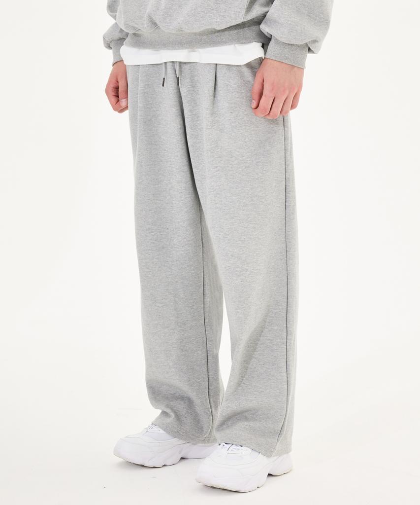 MOZMOZ [2Pack] Plain One-Pleat Sweatshirt Training Pants