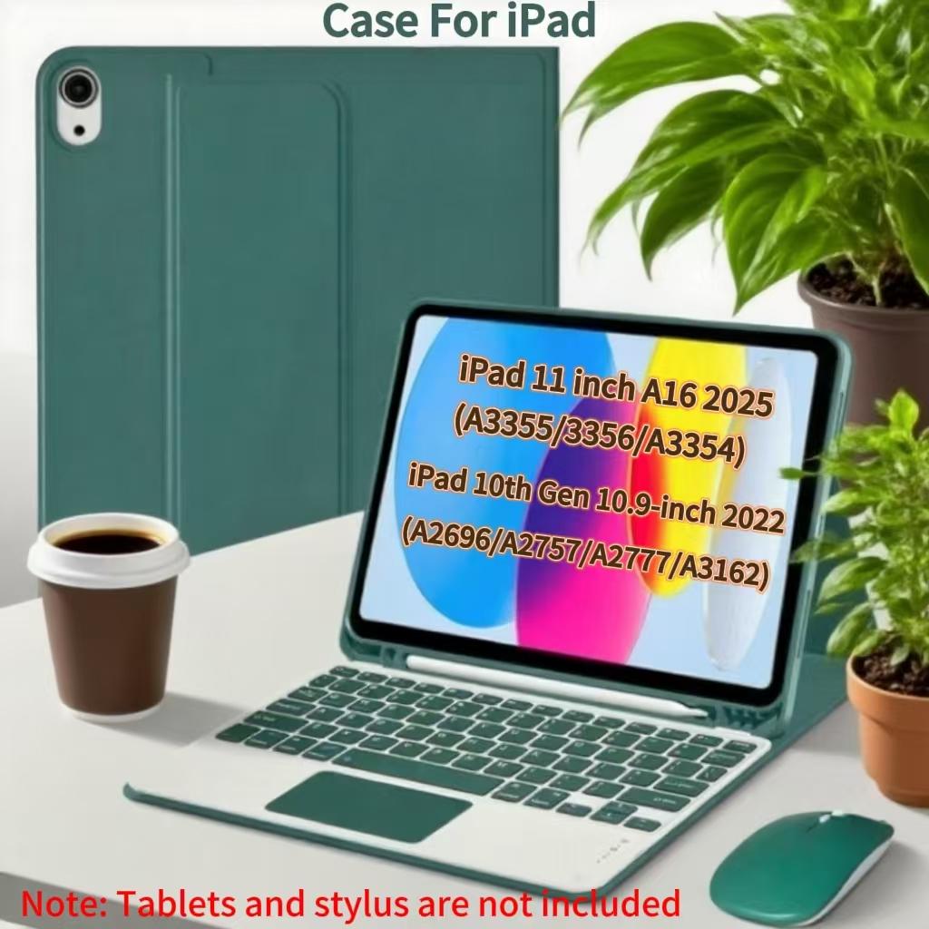 Чехол для iPad A16 11 дюймов A3355 A3356 A3354, Чехол-клавиатура Bluetooth для iPad 10-го 10.9 дюймов A2696 A2757 A2777 A3162