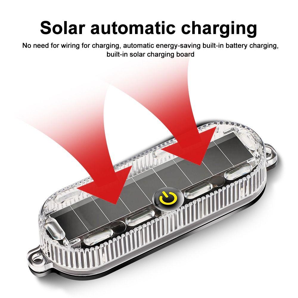 Intelligent Sensing Solar LED Warning Light Solar Powered Car Warning Light