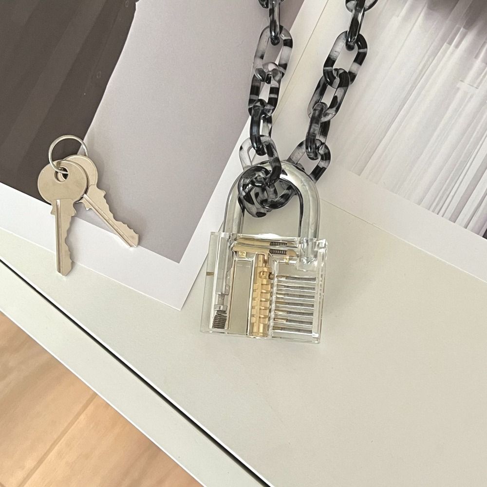 Навесной замок с защитой от взлома, прозрачный замок, прозрачные инструменты для обучения слесаря, дома