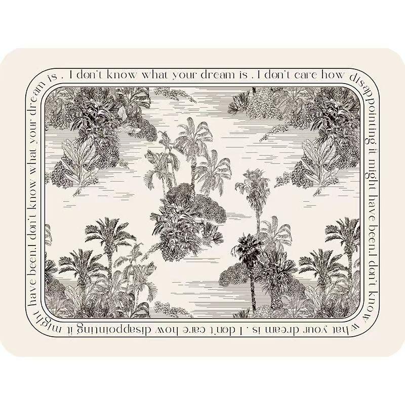 Печатный коврик для сушки посуды, коврик для сушки стола, термостойкие коврики для столешницы, кухонные коврики, впитывающие коврики для сушки посуды, ковры для дома, принадлежности