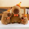 New top hat version Kapibara doll plush toy cute cute water guinea pig grab machine doll