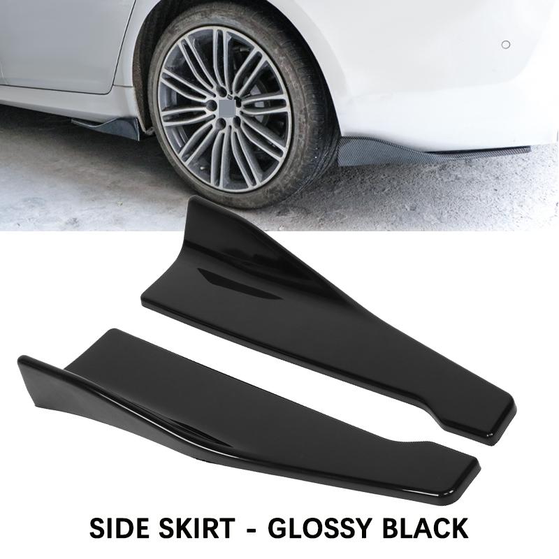 2 шт. Универсальный автомобильный задний бампер спойлер губа карбоновое волокно крыло отделка защита противоударный диффузор боковая юбка обертка угловой сплиттер