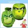 Толстовка с капюшоном Rascal Green Monster The Grinch для мужчин, изготовленная из мягкого и дышащего материала для комфортной носки