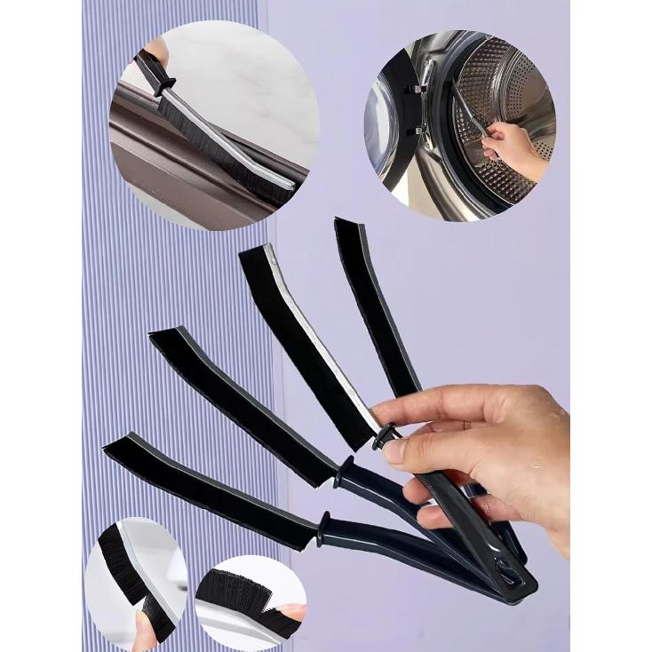 4 PCS Crevice Cleaning Brush,Hard Bristle Crevice Cleaning Brush,Crevice Cleaning Tool Is Effective To Clean The Small Gap Of Kitchen, Tolilet And
