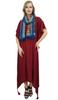 Bimba Women's Sleeve Black Asymmetrical Hem Maxi Dress with Scarf-14