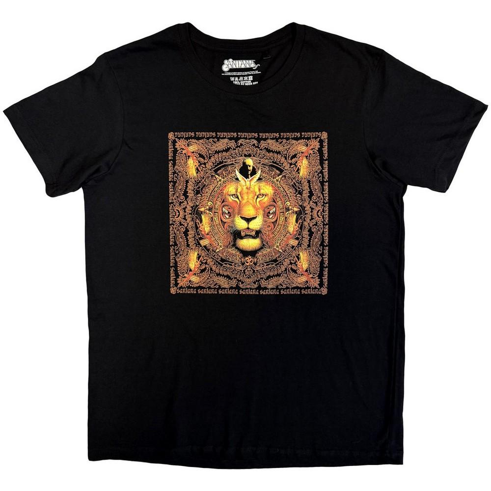 Santana Unisex Adult Lionhead Frame T-Shirt