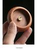 Walnut Mini Solid Wood Incense Holder - Multi-Hole Agarwood & Sandalwood Burner for Home & Travel