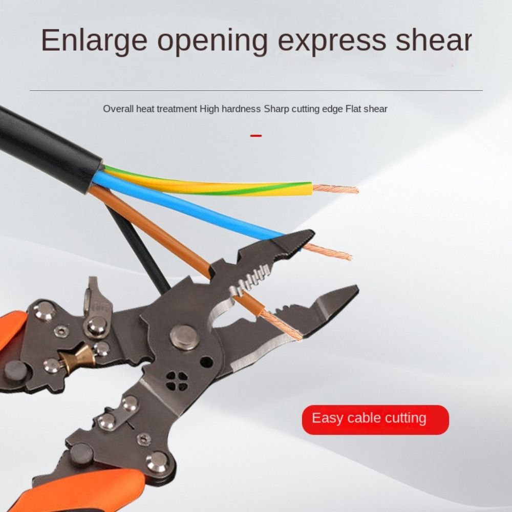 Foldable Wire Stripping Pliers 12 in 1 Wire Stripping Tool Electrician Crimpe Pliers Electrician