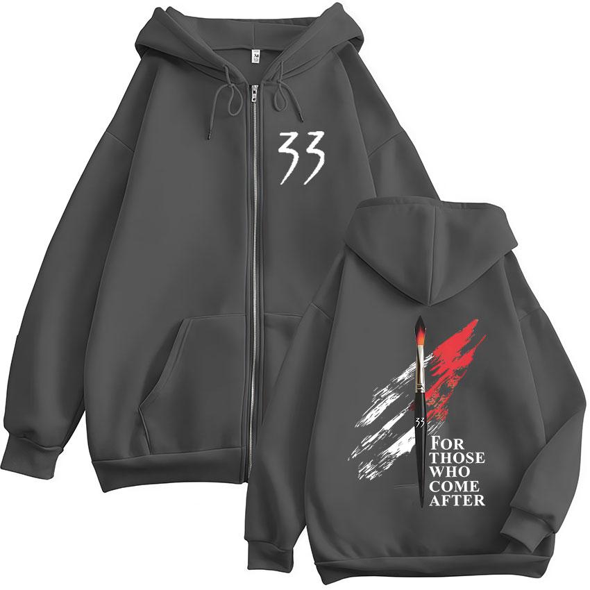 Игра Clair Obscur Expedition 33 Толстовка на молнии Мужская Женская Повседневная Высокое качество Модная Толстовка Пальто Флисовая с капюшоном