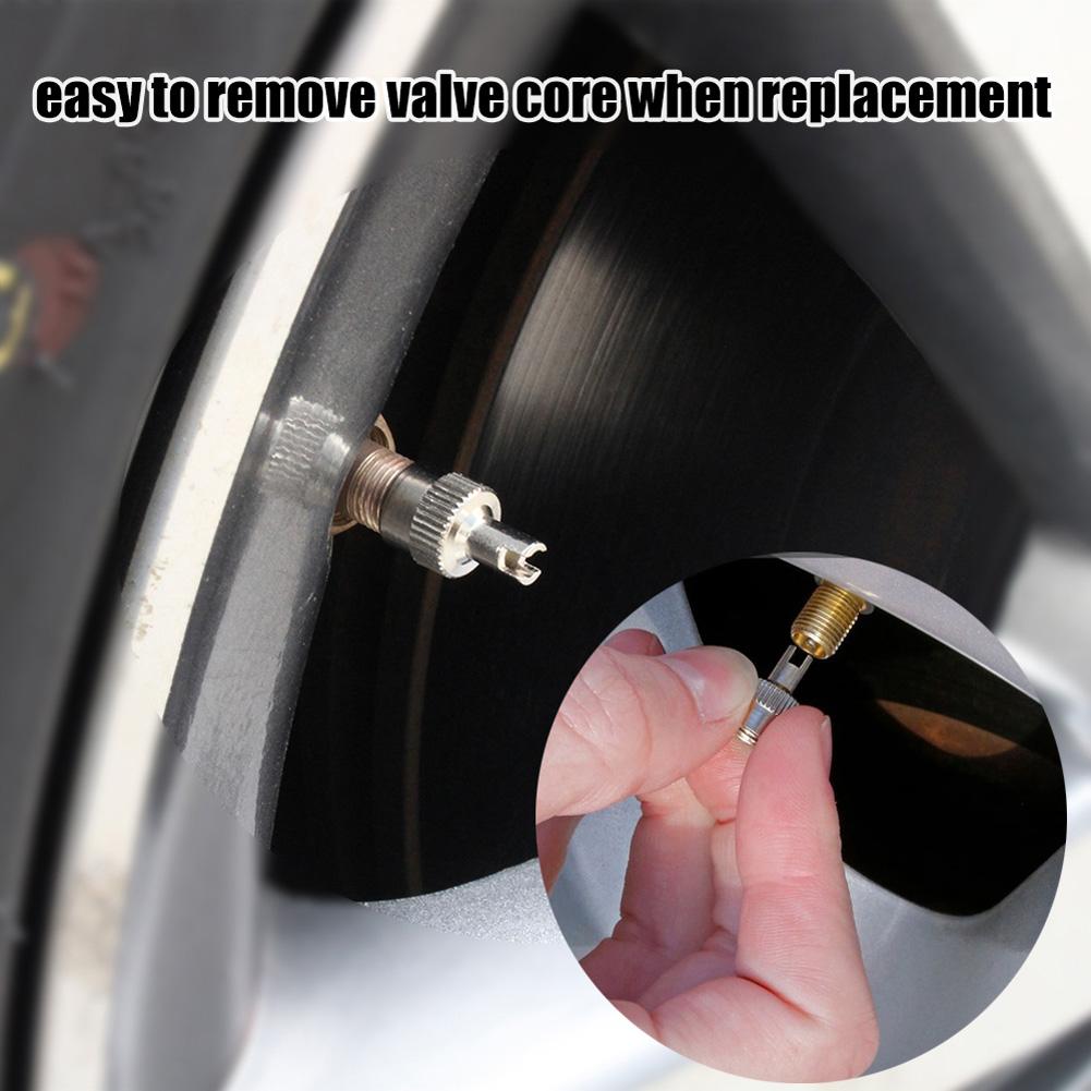 50 шт. Колпачки штока клапана с прорезной головкой Медные колпачки штока клапана шины Защита от пыли Универсальные для легковых автомобилей, внедорожников, грузовиков, мотоциклов, велосипедов