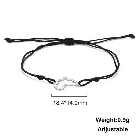 Retro Stainless Steel Personality Witch Knot Dog Paw Bracelet