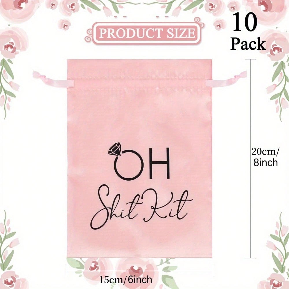 10 шт./набор, 15*20 см/6*8 дюймов, сумка для набора для похмелья на свадьбу, подарочная сумка для девичника HangoverLarge с завязкой для упаковки подарков