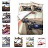 3D Printed Racing Bedding Set King Queen Bed Down Duvet Cover Pillowcase 2/3pc Speed Racing Bed Cover Teenagers Boys Men's Cover Gift