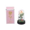Eternal flower with glass cover, Valentine's Day Qixi Festival gift, creative desktop ornament atmosphere night light
